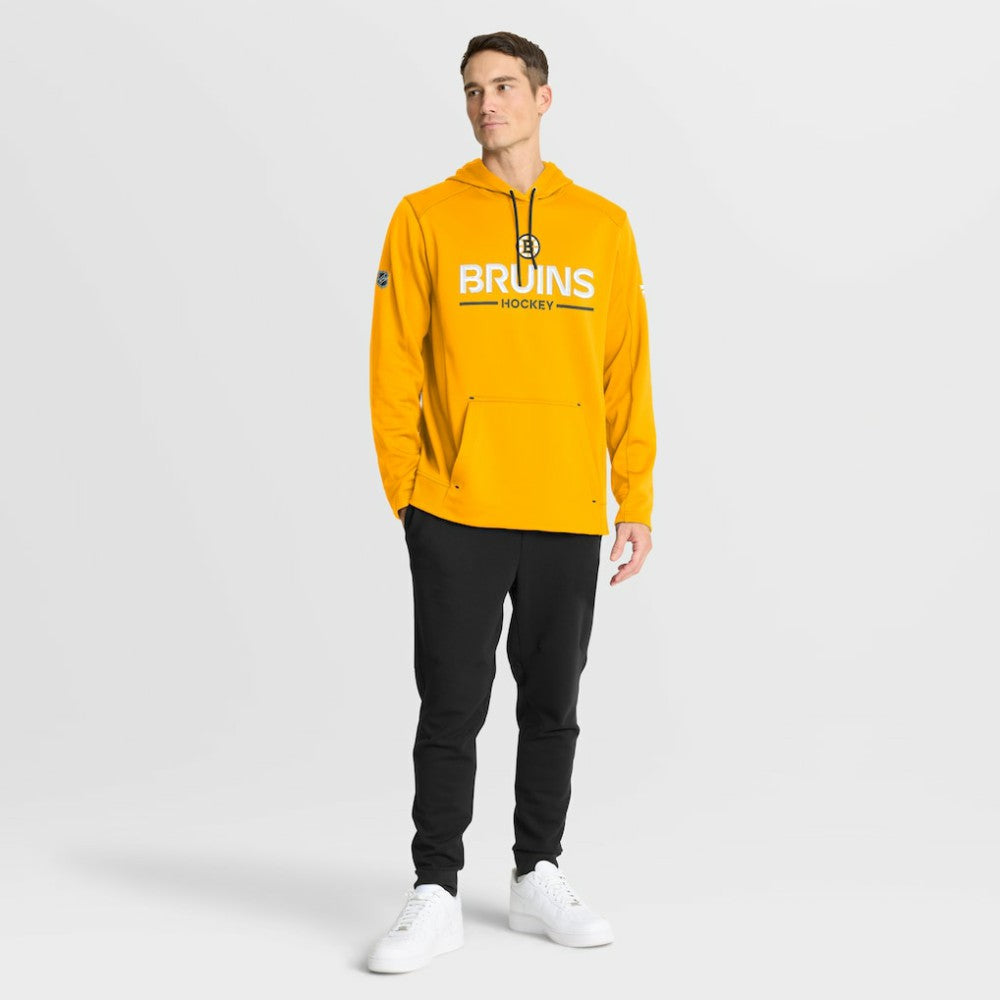 NHL Boston Bruins Fanatics Authentic Pro Rink Hoodie - Gold