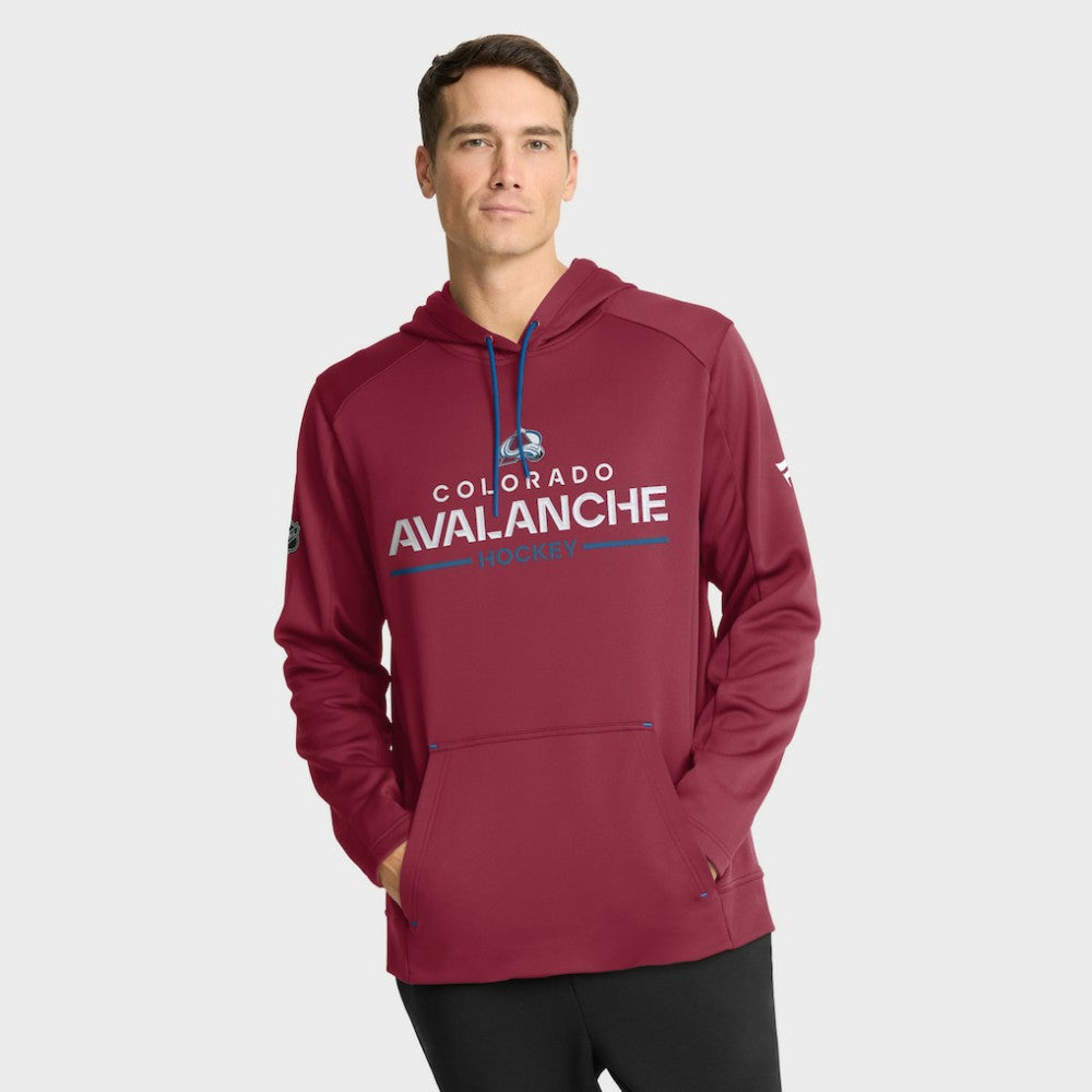 NHL Colorado Avalanche Fanatics Authentic Pro Rink Hoodie - Burgundy