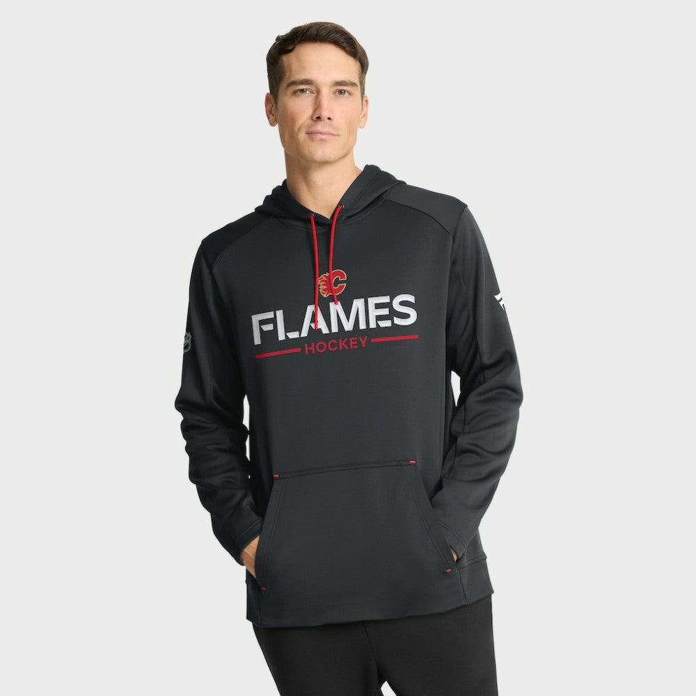 NHL Calgary Flames Fanatics Authentic Pro Rink Hoodie - Black