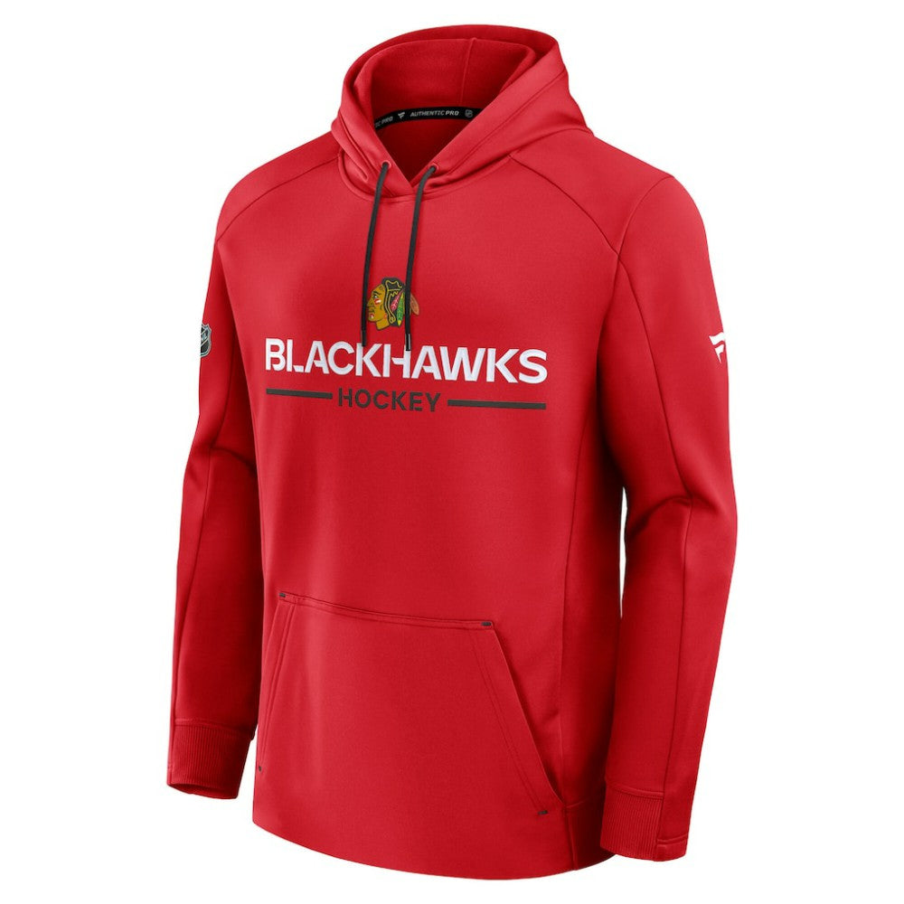 NHL Chicago Blackhawks Fanatics Authentic Pro Rink Hoodie - Red