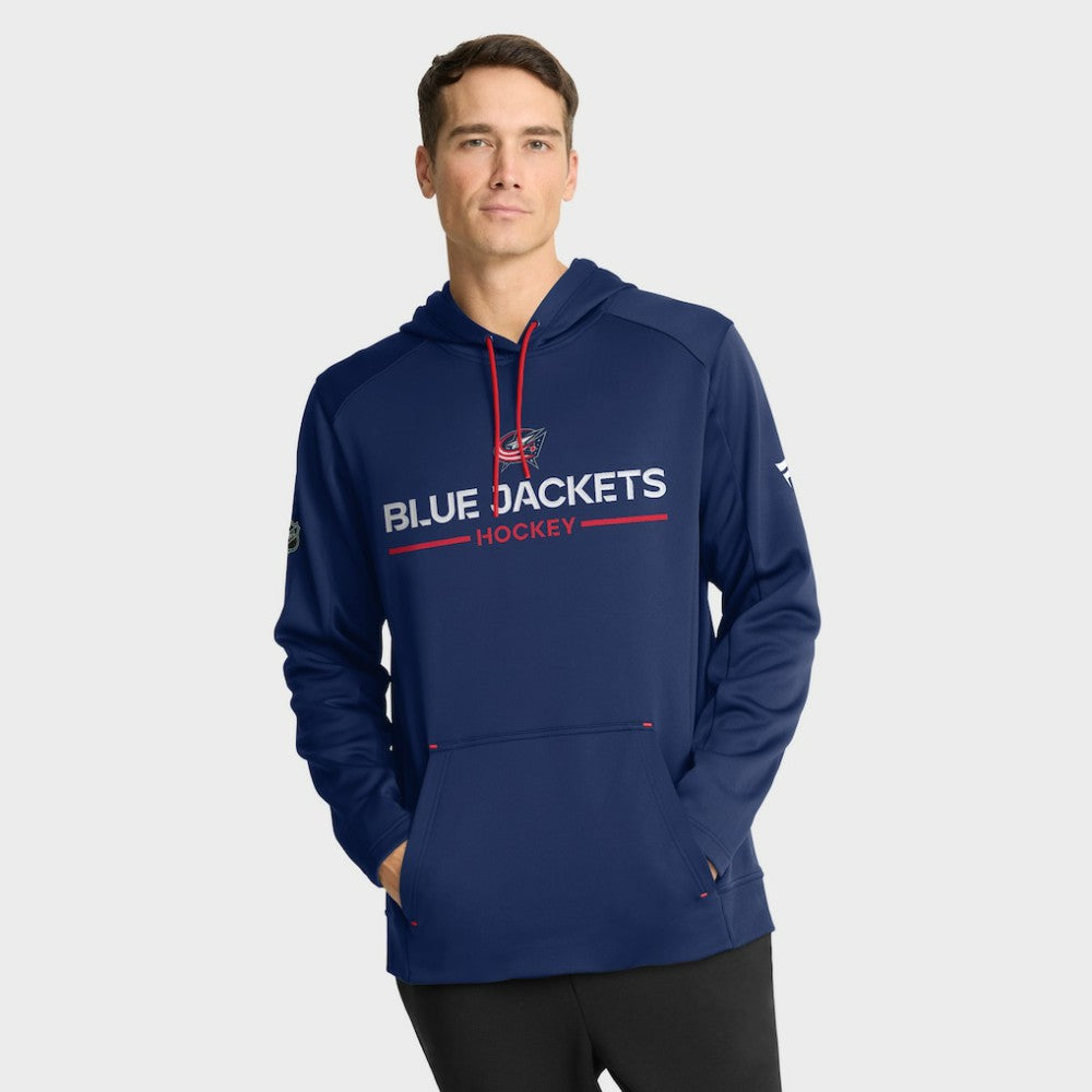 NHL Columbus Blue Jackets Fanatics Authentic Pro Rink Hoodie - Navy