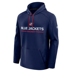 NHL Columbus Blue Jackets Fanatics Authentic Pro Rink Hoodie - Navy