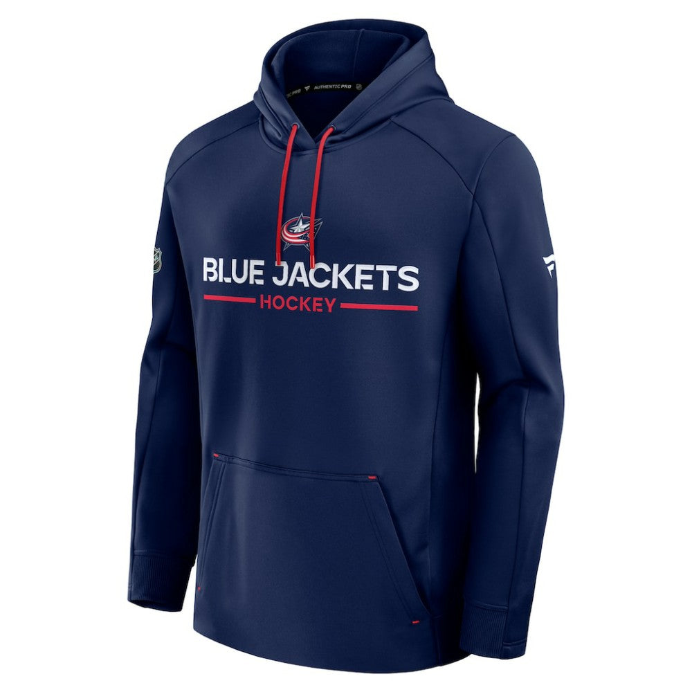 NHL Columbus Blue Jackets Fanatics Authentic Pro Rink Hoodie - Navy