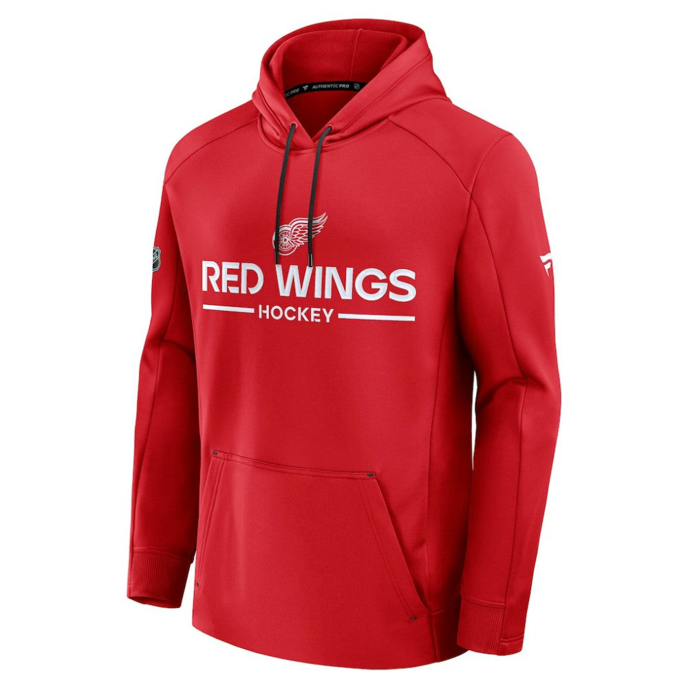 NHL Detroit Red Wings Fanatics Authentic Pro Rink Hoodie - Red