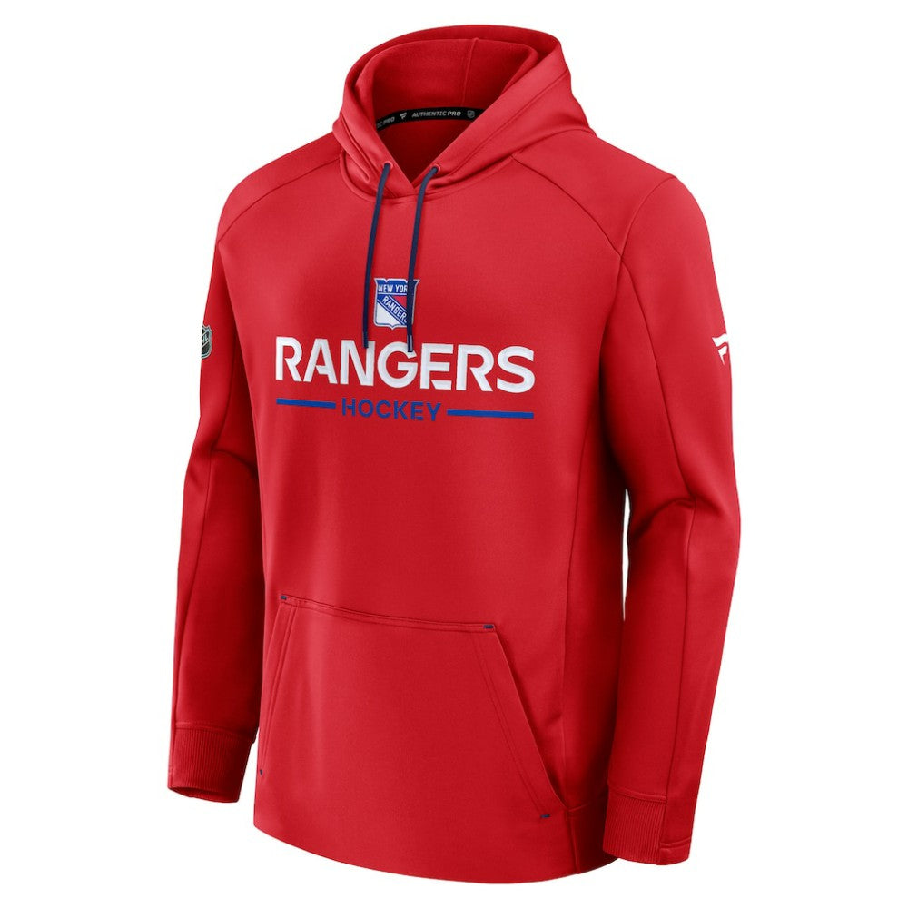 NHL New York Rangers Fanatics Authentic Pro Rink Hoodie - Red
