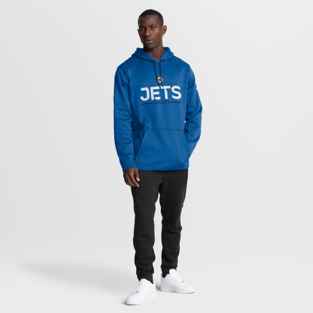 NHL Winnipeg Jets Fanatics Authentic Pro Rink Hoodie - Blue