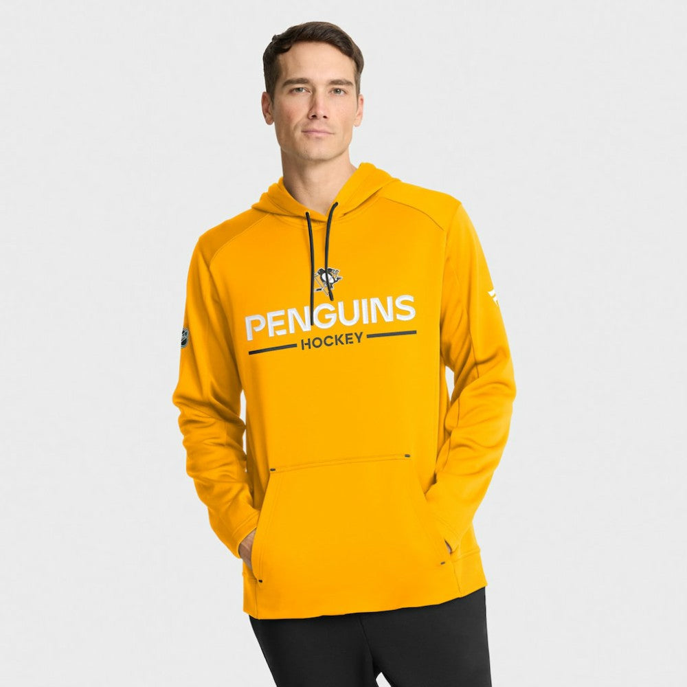 NHL Pittsburgh Penguins Fanatics Authentic Pro Rink Hoodie - Gold