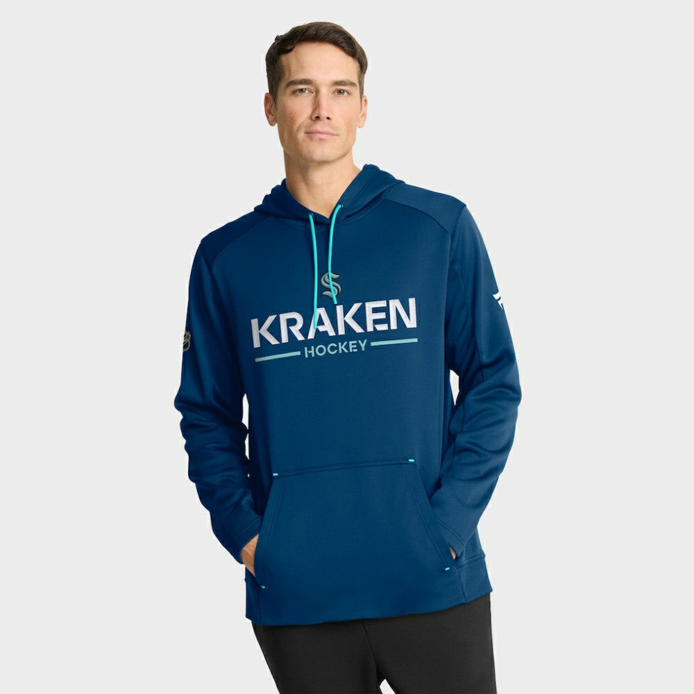 NHL Seattle Kraken Fanatics Authentic Pro Rink Hoodie - Deep Sea Blue