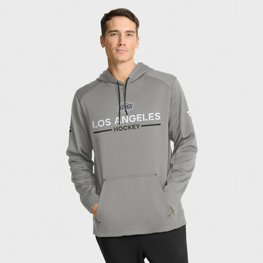 NHL Los Angeles Kings Fanatics Authentic Pro Rink Hoodie - Silver
