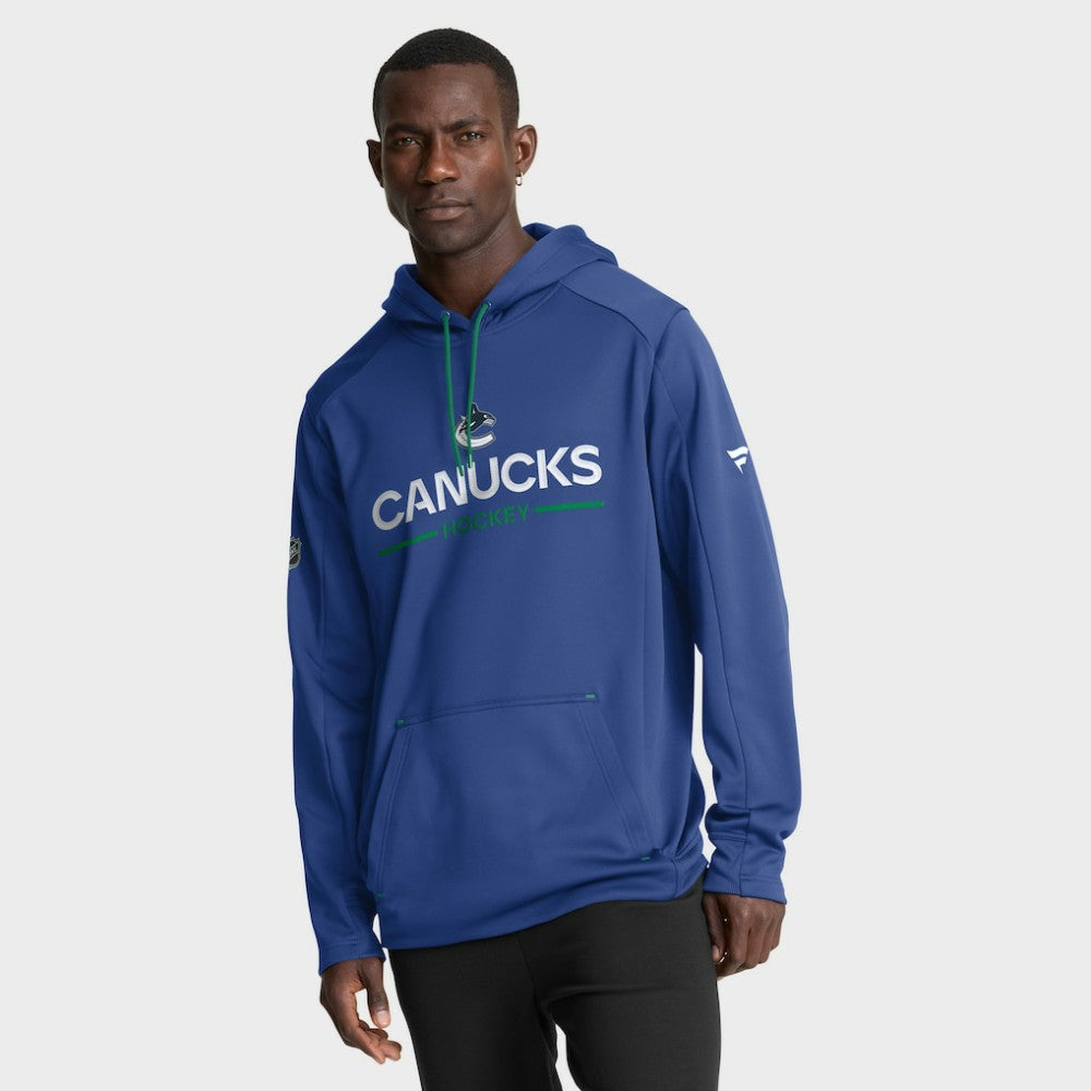 NHL Vancouver Canucks Fanatics Authentic Pro Rink Hoodie - Blue