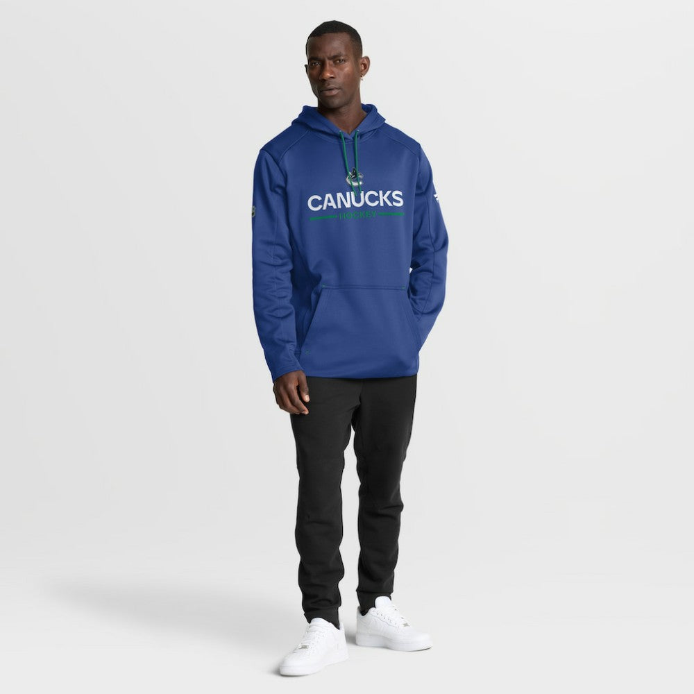 NHL Vancouver Canucks Fanatics Authentic Pro Rink Hoodie - Blue