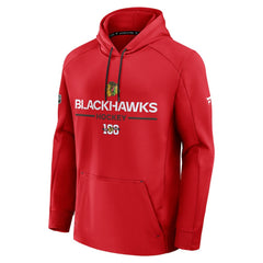 NHL Chicago Blackhawks Fanatics Authentic Pro Centennial Rink Hoodie - Red