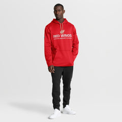 NHL Detroit Red Wings Fanatics Authentic Pro Centennial Rink Hoodie - Red