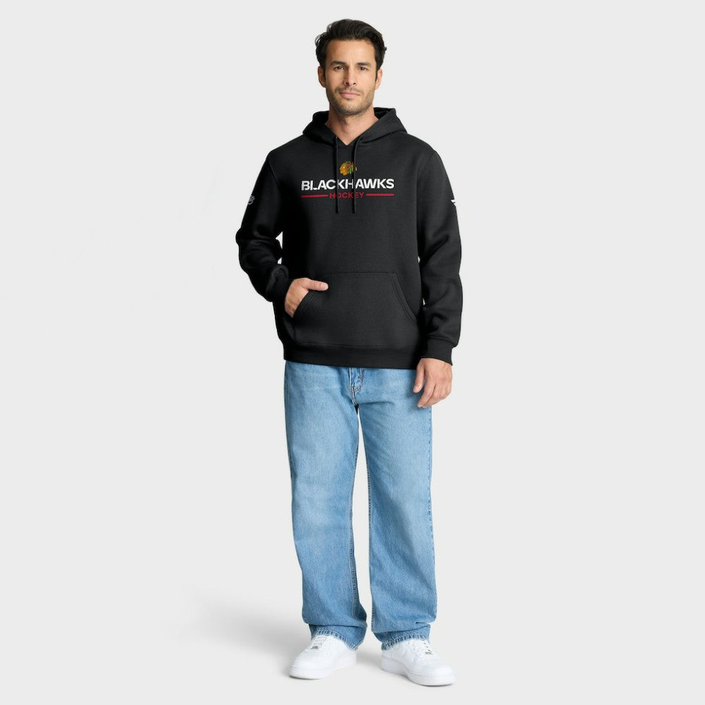 NHL Chicago Blackhawks Fanatics Authentic Pro Primary Hoodie - Black