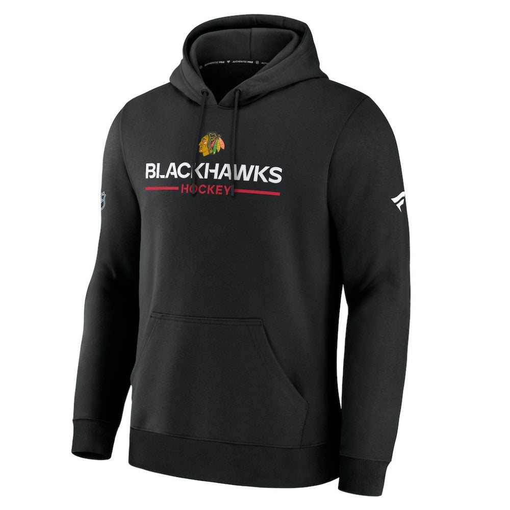 NHL Chicago Blackhawks Fanatics Authentic Pro Primary Hoodie - Black