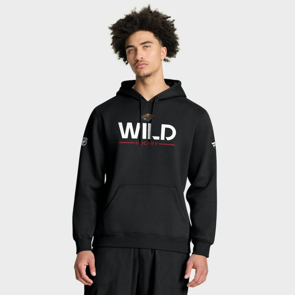 NHL Minnesota Wild Fanatics Authentic Pro Primary Hoodie - Black