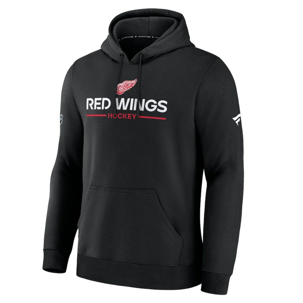 NHL Detroit Red Wings Fanatics Authentic Pro Primary Hoodie - Black