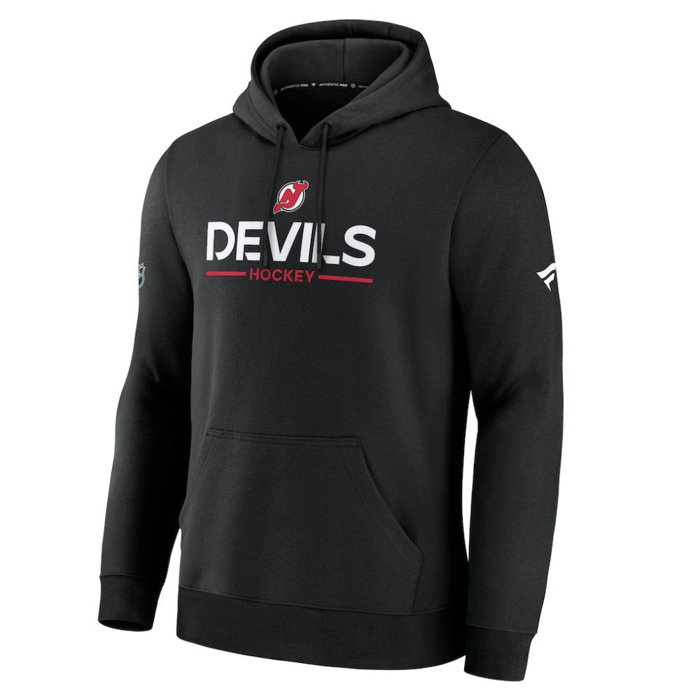 NHL New Jersey Devils Fanatics Authentic Pro Primary Hoodie - Black