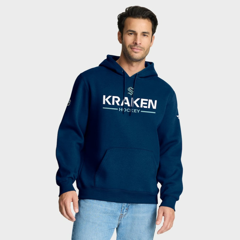 NHL Seattle Kraken Fanatics Authentic Pro Primary Hoodie - Deep Sea Blue
