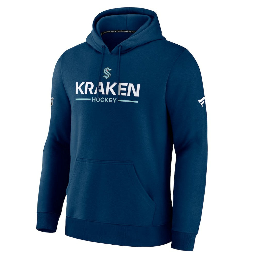 NHL Seattle Kraken Fanatics Authentic Pro Primary Hoodie - Deep Sea Blue