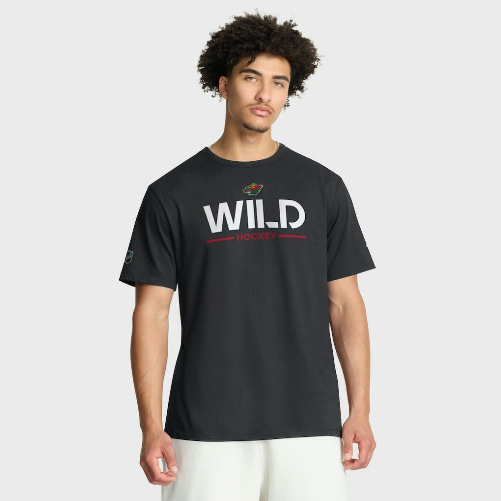NHL Minnesota Wild Fanatics Authentic Pro Primary T-Shirt - Black