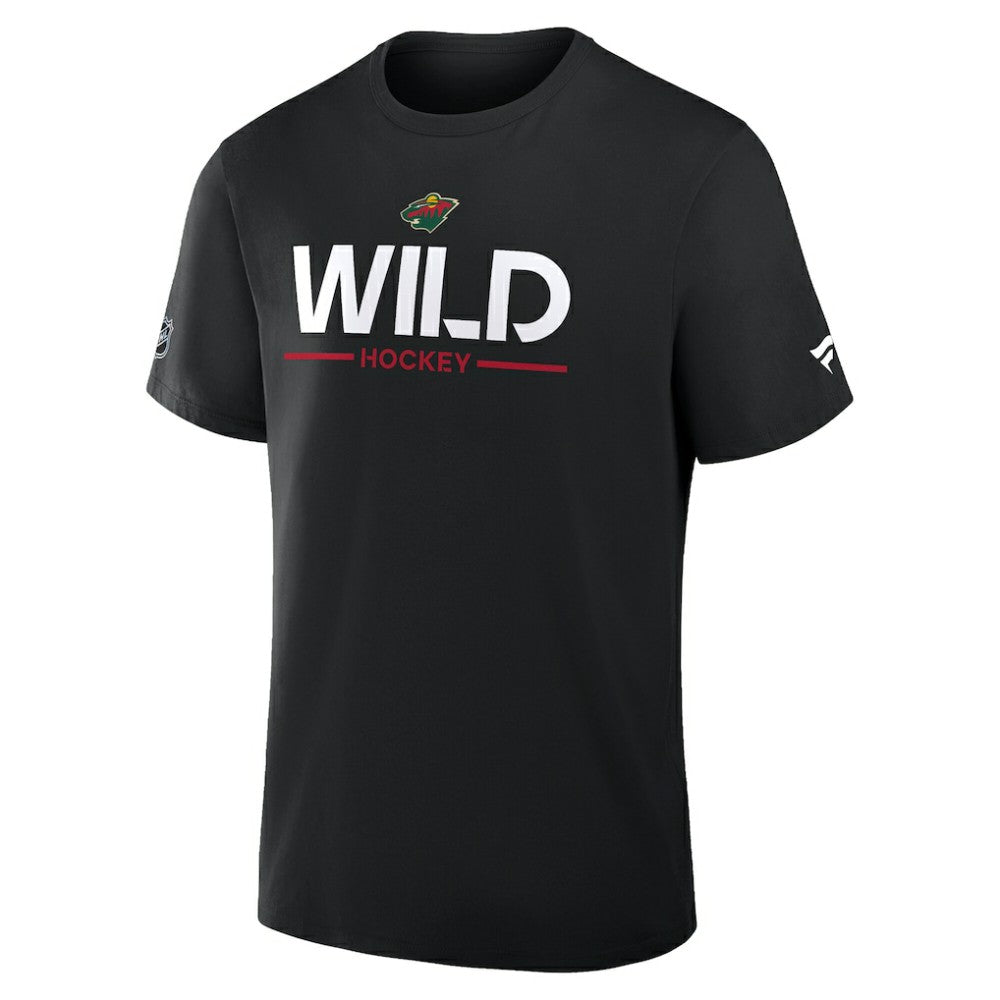 NHL Minnesota Wild Fanatics Authentic Pro Primary T-Shirt - Black