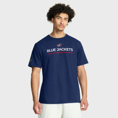 NHL Columbus Blue Jackets Fanatics Authentic Pro Primary T-Shirt - Navy