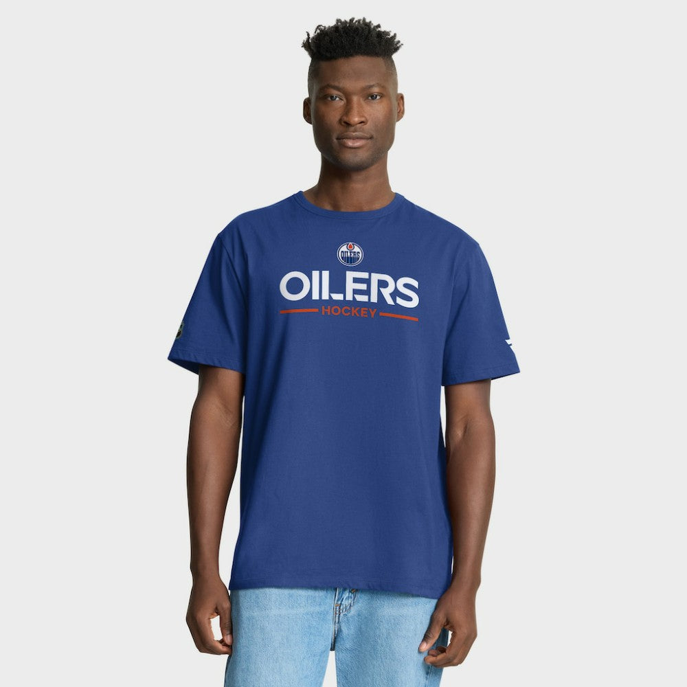 NHL Edmonton Oilers Fanatics Authentic Pro Primary T-Shirt - Royal
