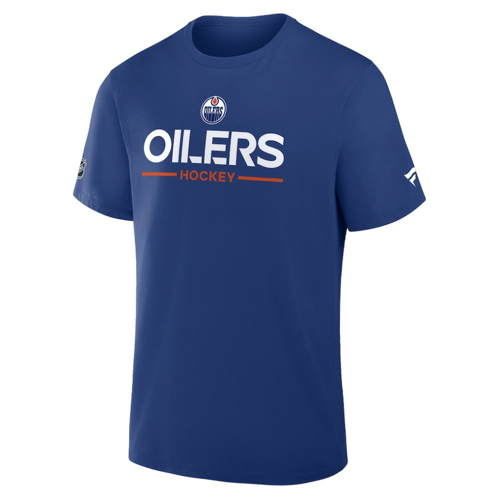 NHL Edmonton Oilers Fanatics Authentic Pro Primary T-Shirt - Royal