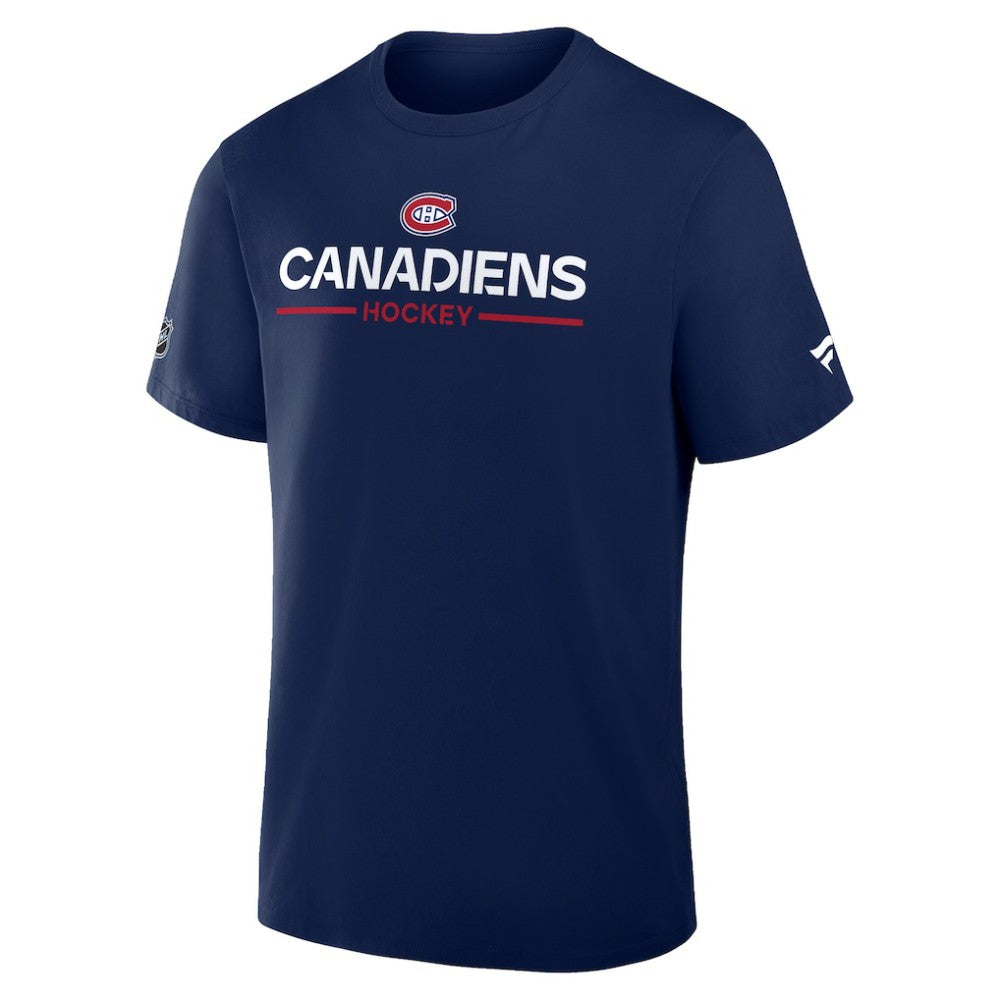 NHL Montreal Canadiens Fanatics Authentic Pro Primary T-Shirt - Navy