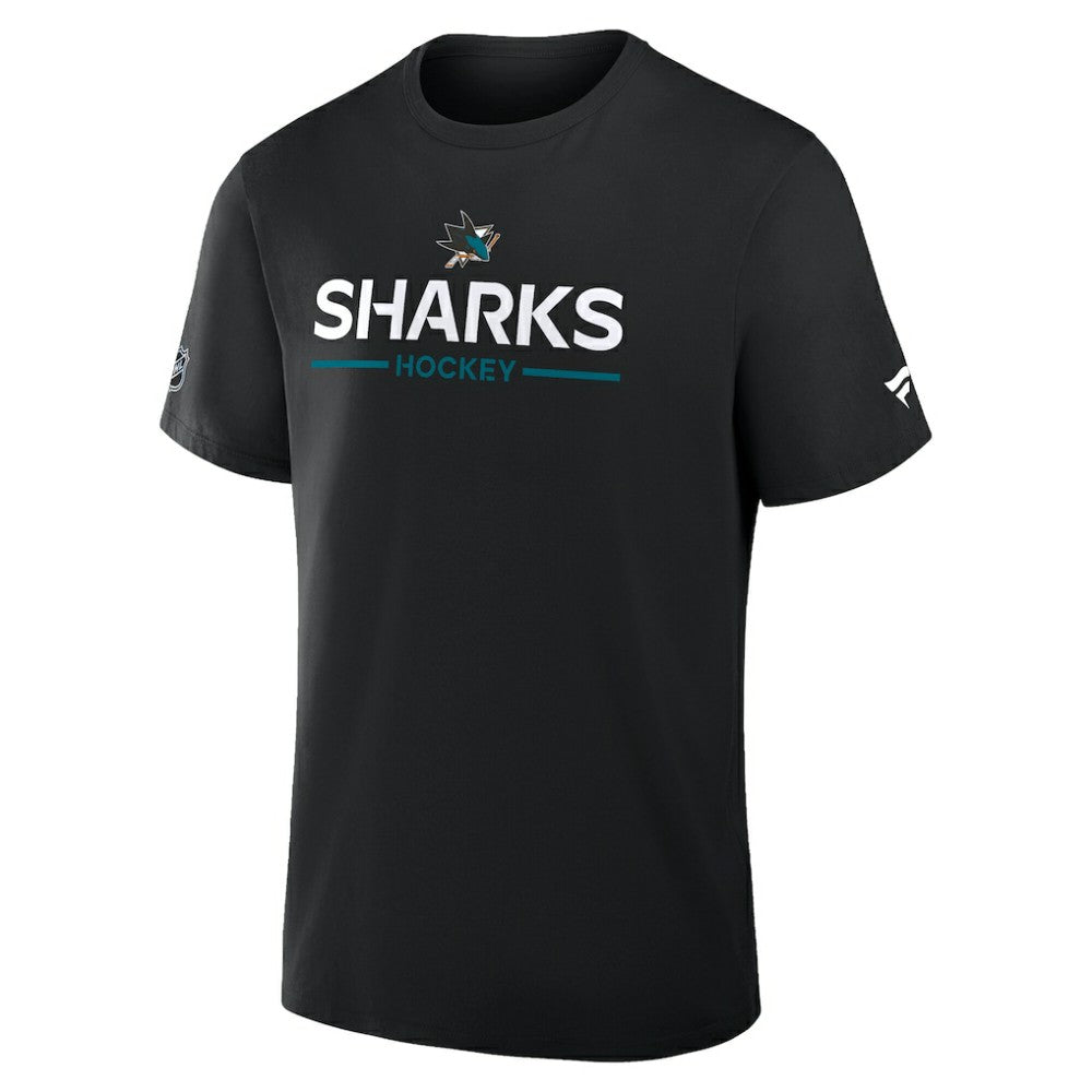 NHL San Jose Sharks Fanatics Authentic Pro Primary T-Shirt - Black