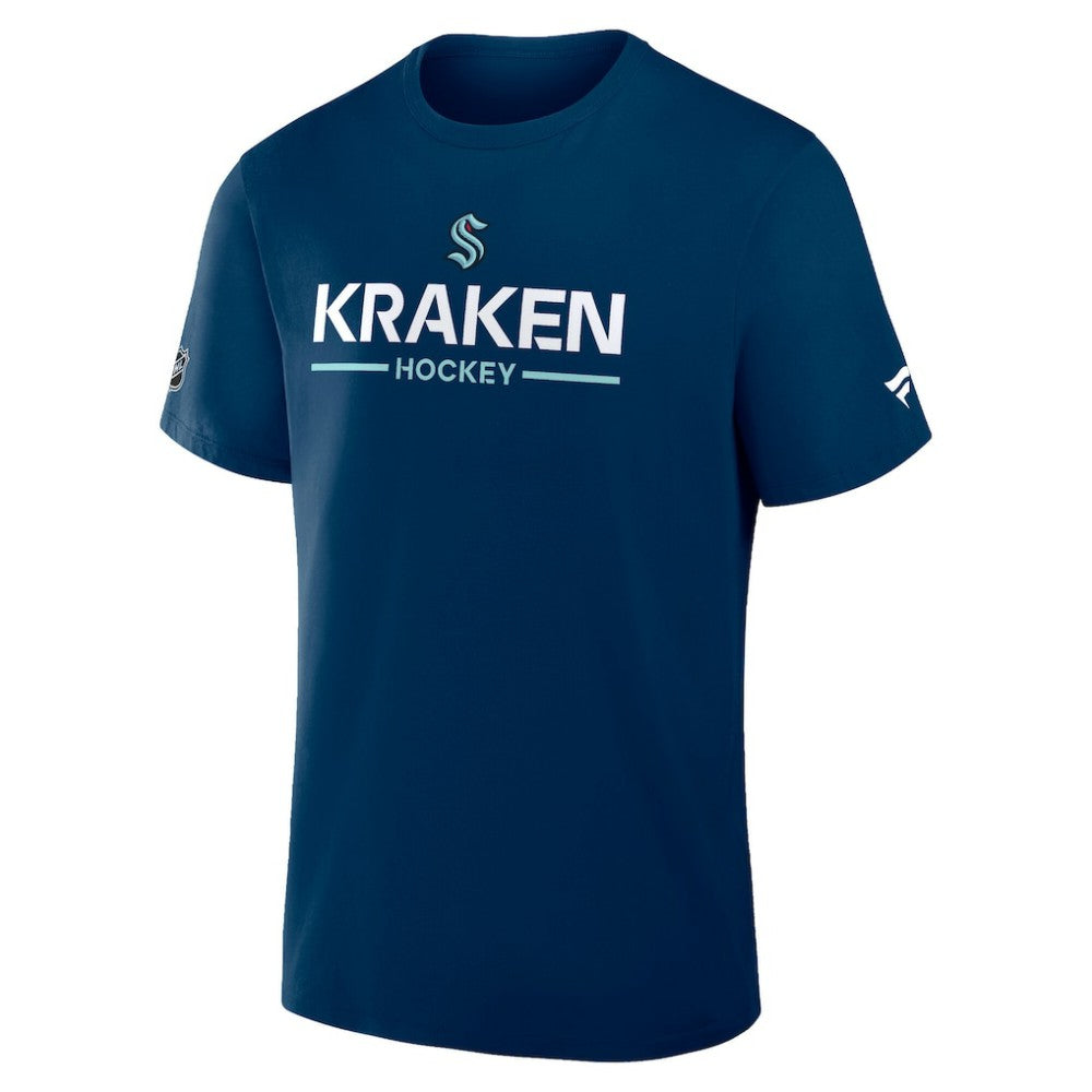 NHL Seattle Kraken Fanatics Authentic Pro Primary T-Shirt - Deep Sea Blue