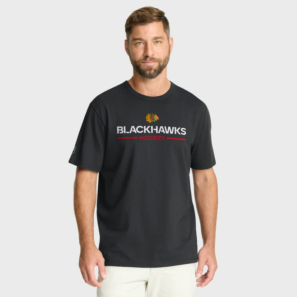 NHL Chicago Blackhawks Fanatics Authentic Pro Primary T-Shirt - Black