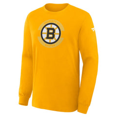 NHL Boston Bruins Fanatics Authentic Pro Property Of Practice Long Sleeve T-Shirt - Gold