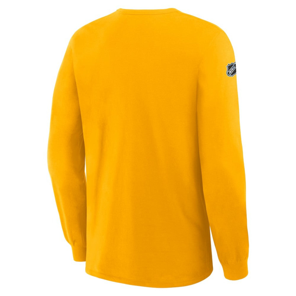 NHL Boston Bruins Fanatics Authentic Pro Property Of Practice Long Sleeve T-Shirt - Gold