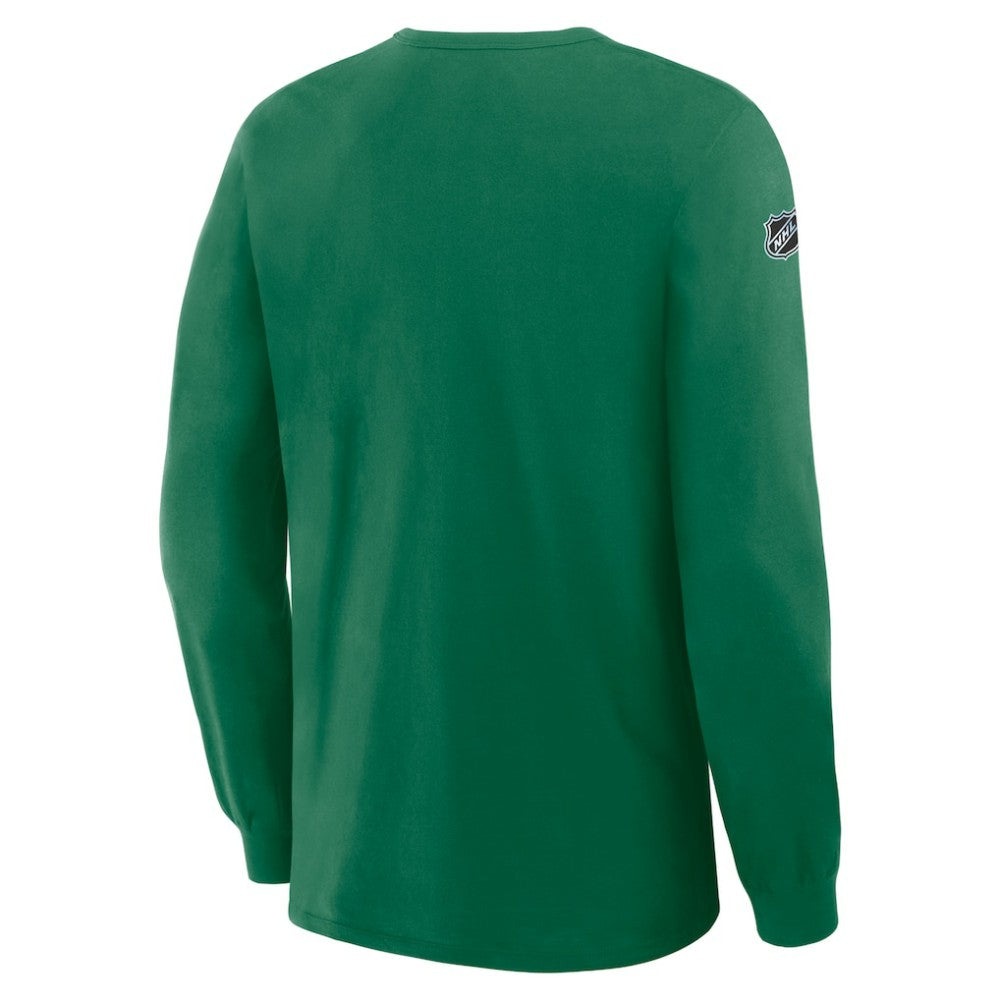 NHL Dallas Stars Fanatics Authentic Pro Property Of Practice Long Sleeve T-Shirt - Kelly Green