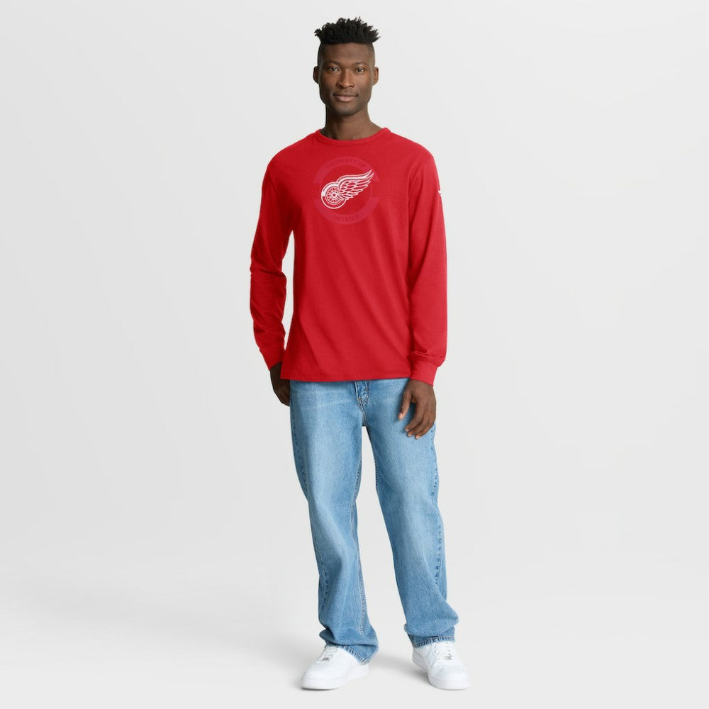 NHL Detroit Red Wings Fanatics Authentic Pro Property Of Practice Long Sleeve T-Shirt - Red