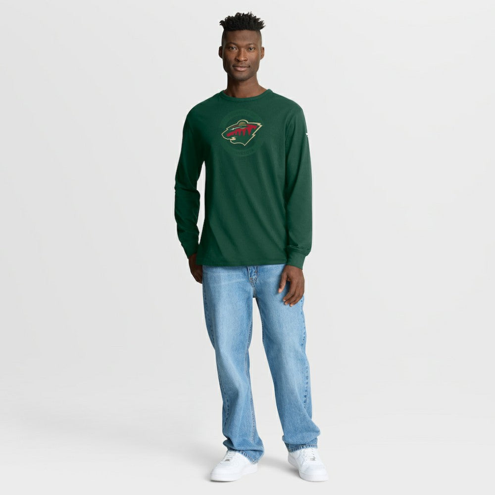 NHL Minnesota Wild Fanatics Authentic Pro Property Of Practice Long Sleeve T-Shirt - Green