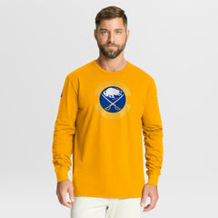 NHL Buffalo Sabres Fanatics Authentic Pro Property Of Practice Long Sleeve T-Shirt - Gold