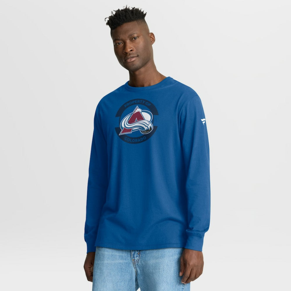NHL Colorado Avalanche Fanatics Authentic Pro Property Of Practice Long Sleeve T-Shirt - Blue