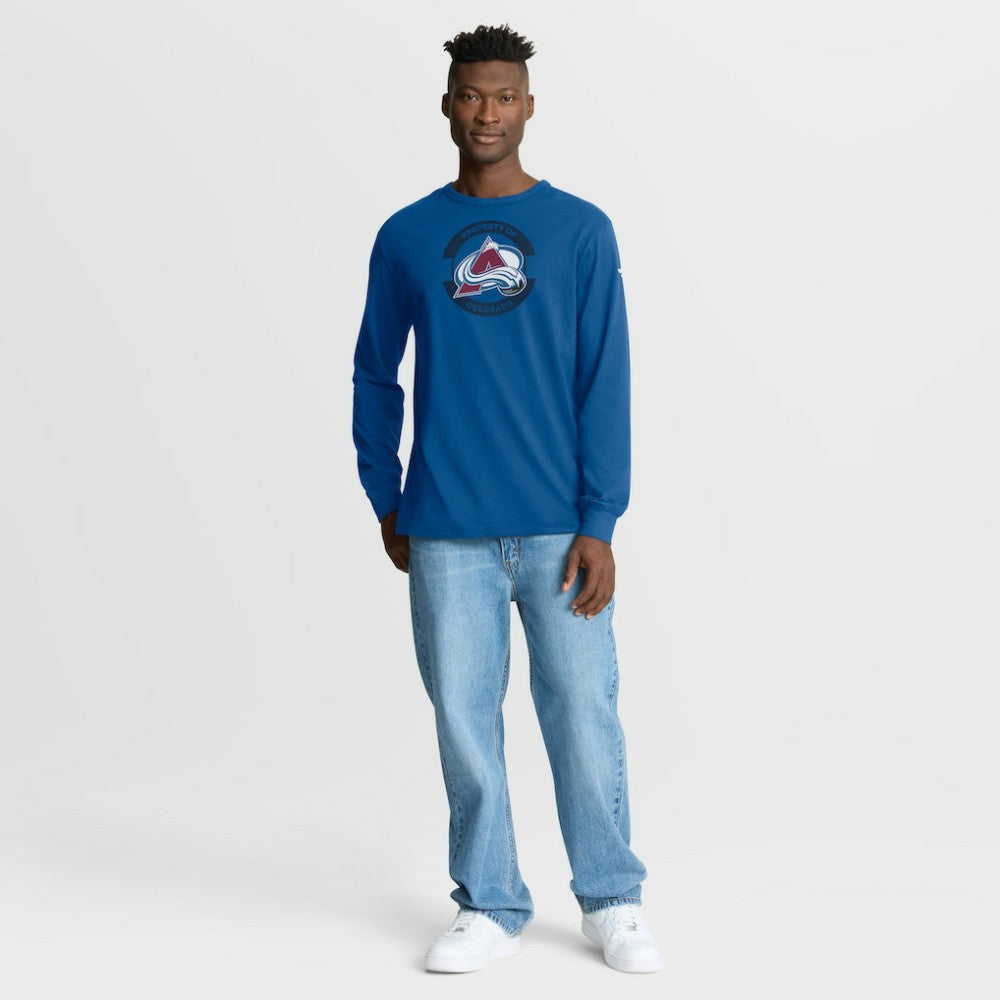 NHL Colorado Avalanche Fanatics Authentic Pro Property Of Practice Long Sleeve T-Shirt - Blue
