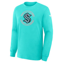 NHL Seattle Kraken Fanatics Authentic Pro Property Of Practice Long Sleeve T-Shirt - Light Blue