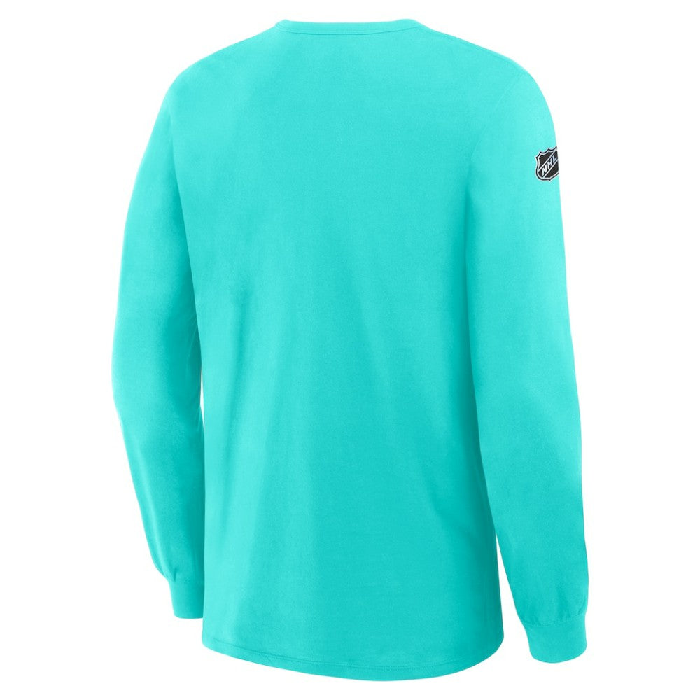 NHL Seattle Kraken Fanatics Authentic Pro Property Of Practice Long Sleeve T-Shirt - Light Blue