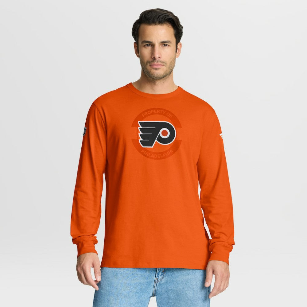 NHL Philadelphia Flyers Fanatics Authentic Pro Property Of Practice Long Sleeve T-Shirt - Orange