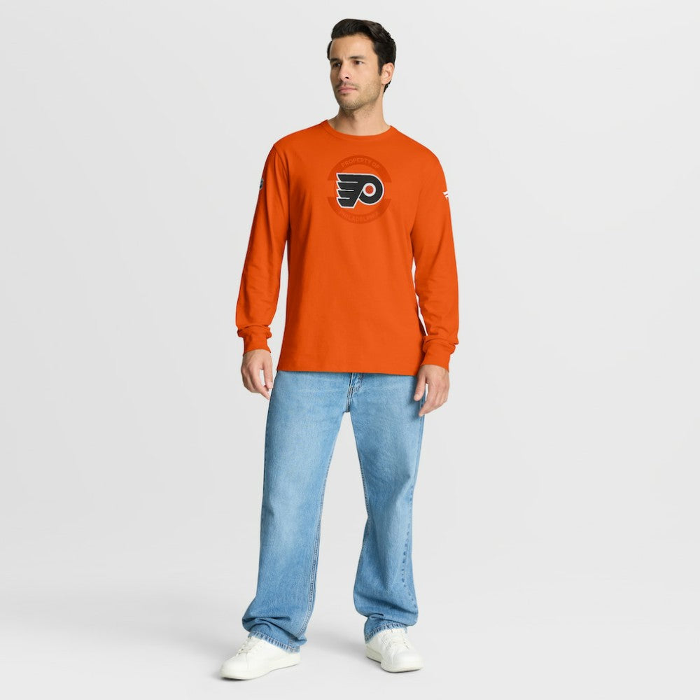 NHL Philadelphia Flyers Fanatics Authentic Pro Property Of Practice Long Sleeve T-Shirt - Orange