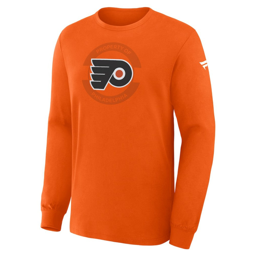 NHL Philadelphia Flyers Fanatics Authentic Pro Property Of Practice Long Sleeve T-Shirt - Orange