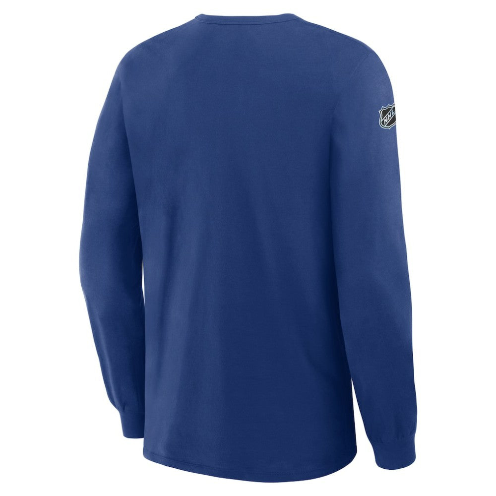 NHL Tampa Bay Lightning Fanatics Authentic Pro Property Of Practice Long Sleeve T-Shirt - Blue