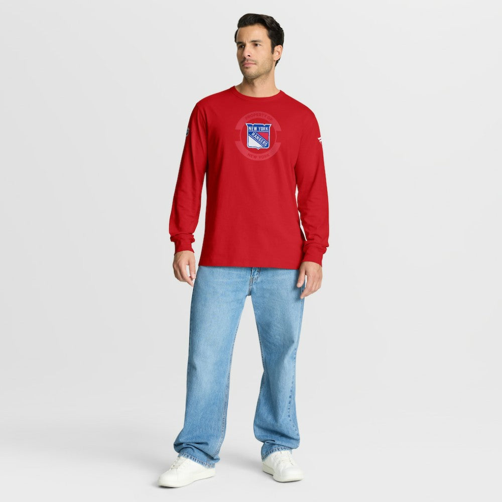 NHL New York Rangers Fanatics Authentic Pro Property Of Practice Long Sleeve T-Shirt - Red