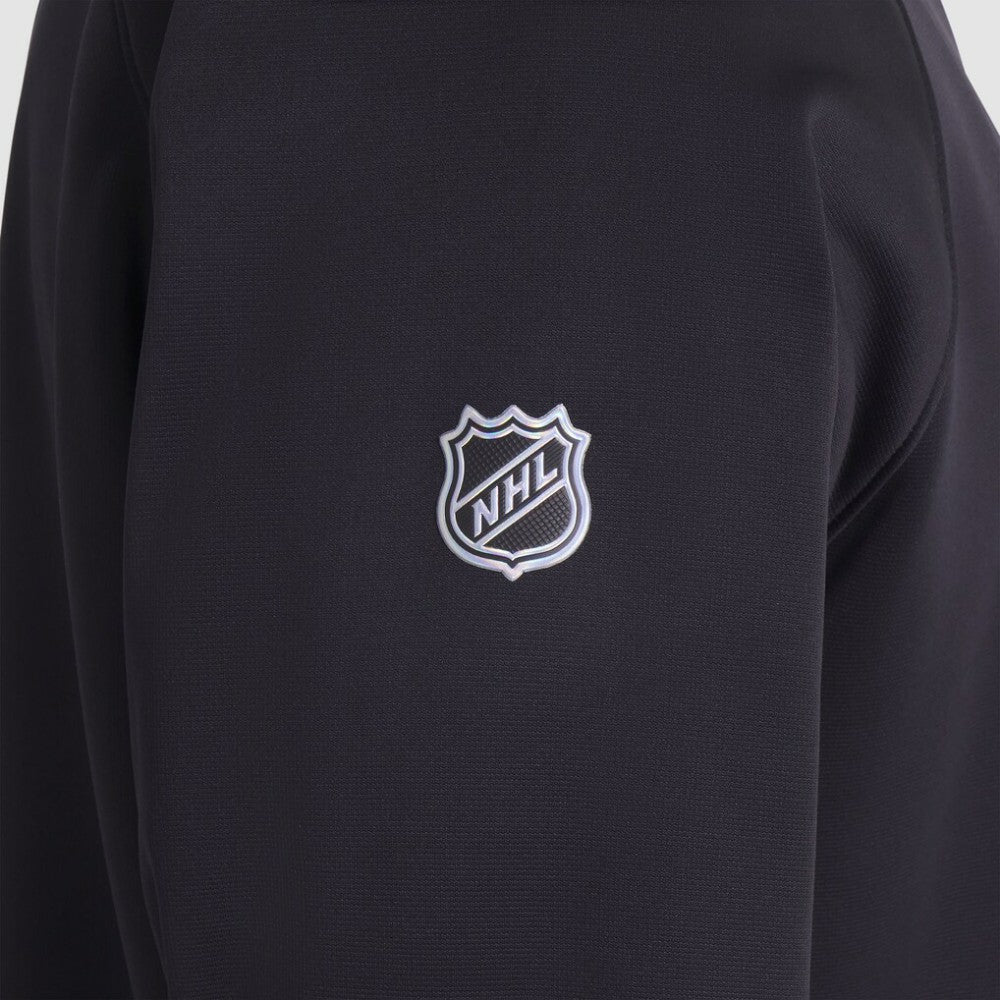 NHL New Jersey Devils Fanatics Authentic Pro Rink Raglan Quarter-Zip Pullover - Black