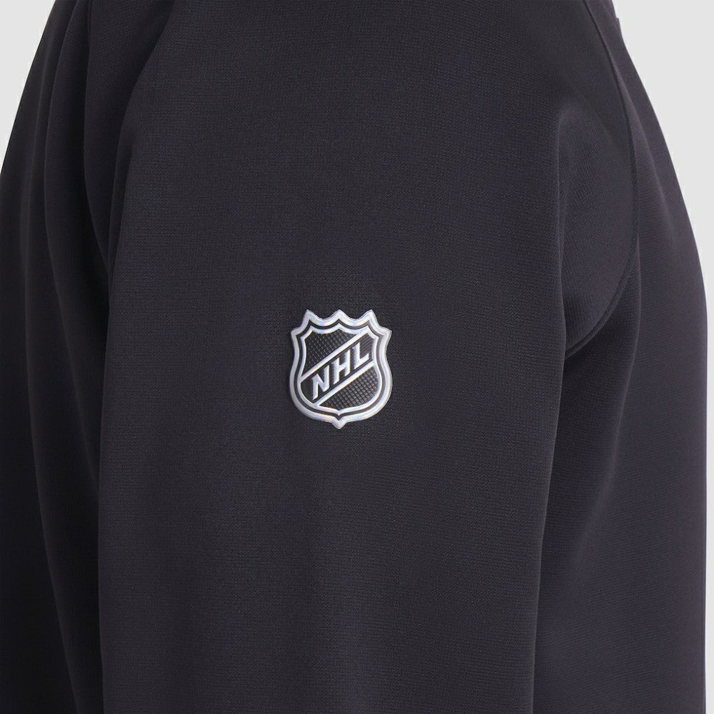 NHL Philadelphia Flyers Fanatics Authentic Pro Rink Raglan Quarter-Zip Pullover - Black